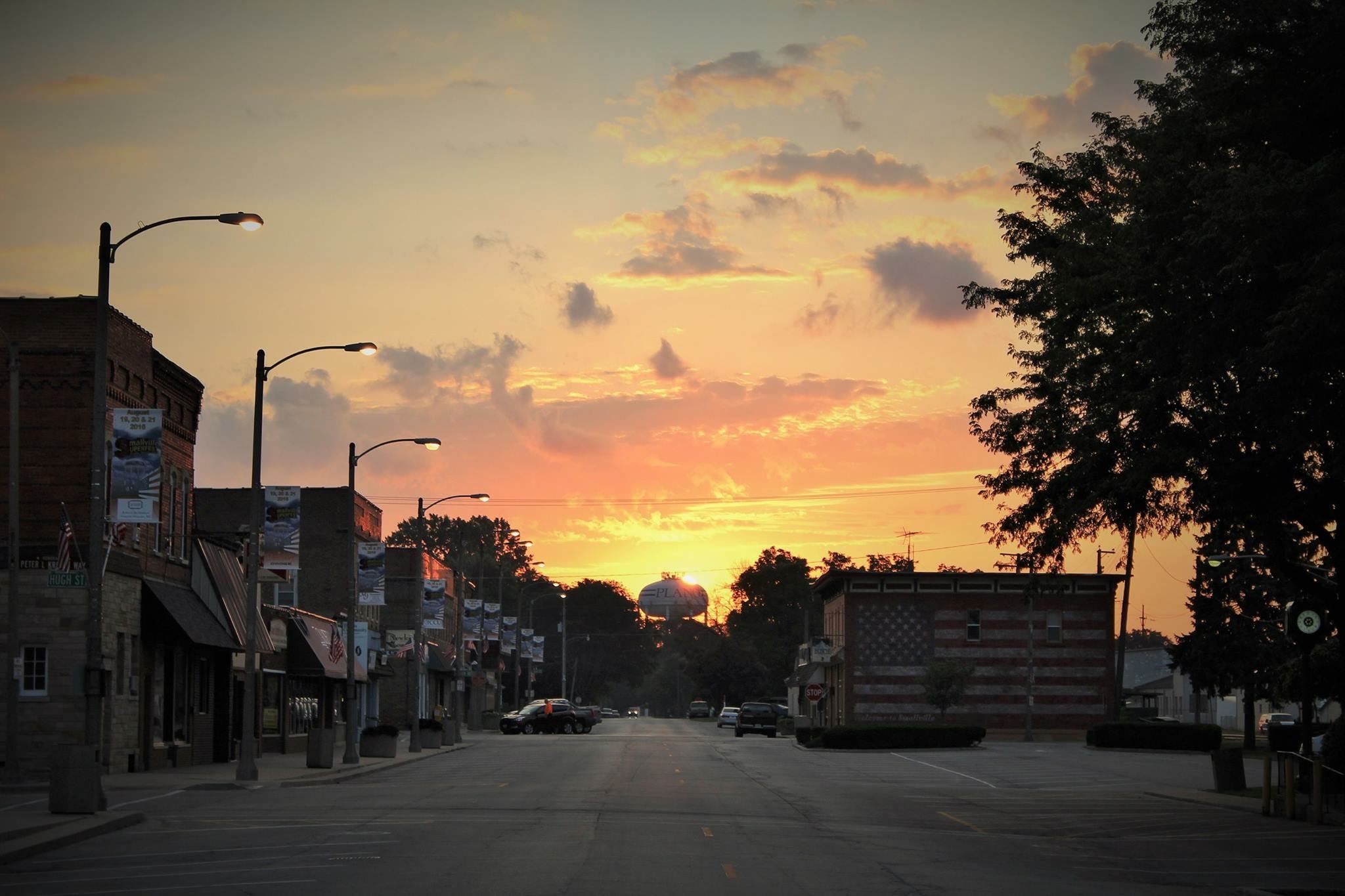 Downtown Plano with Sunset by Mike Wade